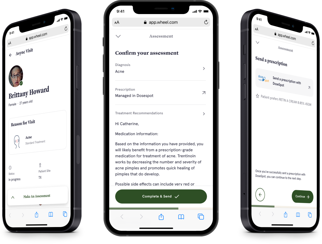 Telehealth clinician portal